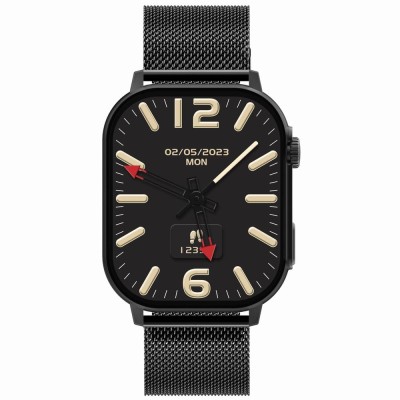 Smartwatch Męski Gravity GT15-1  w kolorze Czarny/Czarny o szerokości 22mm