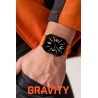 Smartwatch Męski Gravity GT15-2  w kolorze Czarny/Czarny o szerokości 22mm