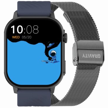Smartwatch Męski Gravity GT15-4  w kolorze Tytanowy/Tytanowy o szerokości 22mm