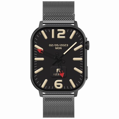 Smartwatch Męski Gravity GT15-4  w kolorze Tytanowy/Tytanowy o szerokości 22mm