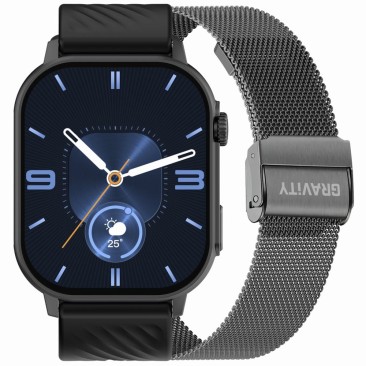 Smartwatch Męski Gravity GT15-5  w kolorze Tytanowy/Tytanowy o szerokości 22mm