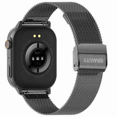Smartwatch Męski Gravity GT15-5  w kolorze Tytanowy/Tytanowy o szerokości 22mm