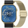 Smartwatch Damski Gravity GT15-6 na bransolecie mesh w kolorze Złoty/Złoty o szerokości 22mm