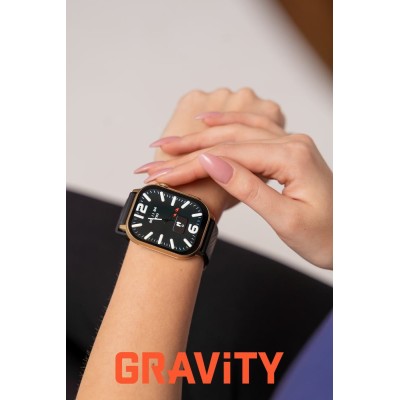 Smartwatch Damski Gravity GT15-6 na bransolecie mesh w kolorze Złoty/Złoty o szerokości 22mm