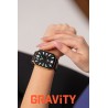 Smartwatch Damski Gravity GT15-6 na bransolecie mesh w kolorze Złoty/Złoty o szerokości 22mm