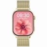 Smartwatch Damski Gravity GT15-6 na bransolecie mesh w kolorze Złoty/Złoty o szerokości 22mm