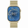 Smartwatch Damski Gravity GT15-7 na bransolecie mesh w kolorze Złoty/Złoty o szerokości 22mm