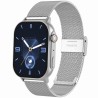 Smartwatch Damski Gravity GT15-9 na bransolecie mesh w kolorze Srebrny/Srebrny o szerokości 22mm