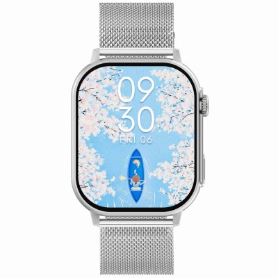 Smartwatch Damski Gravity GT15-9 na bransolecie mesh w kolorze Srebrny/Srebrny o szerokości 22mm