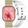 Smartwatch Damski Gravity GT15-10 na bransolecie mesh w kolorze Złoty/Złoty o szerokości 22mm