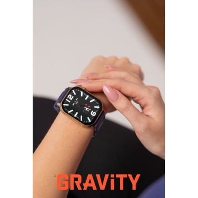 Smartwatch Damski Gravity GT15-11 na bransolecie mesh w kolorze Złoty/Złoty o szerokości 22mm