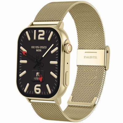 Smartwatch Damski Gravity GT15-11 na bransolecie mesh w kolorze Złoty/Złoty o szerokości 22mm