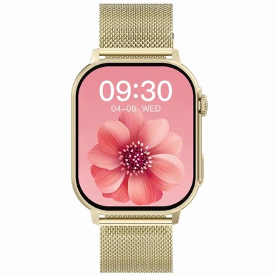 Smartwatch Damski Gravity GT15-11 na bransolecie mesh w kolorze Złoty/Złoty o szerokości 22mm