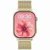 Smartwatch Damski Gravity GT15-11 na bransolecie mesh w kolorze Złoty/Złoty o szerokości 22mm