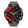 Smartwatch Męski Gravity GT23-1 na bransolecie stalowej w kolorze Czarny/Czarny o szerokości 22mm