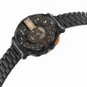 Smartwatch Męski Gravity GT23-1 na bransolecie stalowej w kolorze Czarny/Czarny o szerokości 22mm