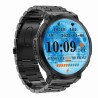 Smartwatch Męski Gravity GT23-1 na bransolecie stalowej w kolorze Czarny/Czarny o szerokości 22mm