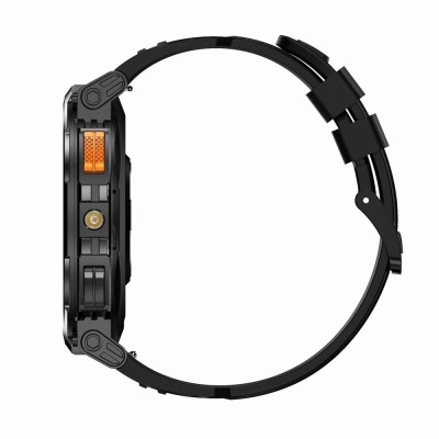 Smartwatch Męski Gravity GT23-1 na bransolecie stalowej w kolorze Czarny/Czarny o szerokości 22mm