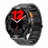 Smartwatch Męski Gravity GT23-1 na bransolecie stalowej w kolorze Czarny/Czarny o szerokości 22mm