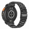 Smartwatch Męski Gravity GT23-1 na bransolecie stalowej w kolorze Czarny/Czarny o szerokości 22mm