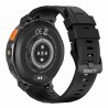 Smartwatch Męski Gravity GT23-1 na bransolecie stalowej w kolorze Czarny/Czarny o szerokości 22mm