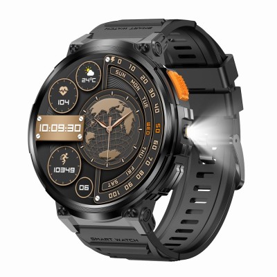 Smartwatch Męski Gravity GT23-2 na bransolecie stalowej w kolorze Srebrny/Srebrny o szerokości 22mm