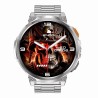Smartwatch Męski Gravity GT23-2 na bransolecie stalowej w kolorze Srebrny/Srebrny o szerokości 22mm