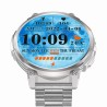 Smartwatch Męski Gravity GT23-2 na bransolecie stalowej w kolorze Srebrny/Srebrny o szerokości 22mm