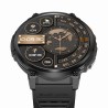 Smartwatch Męski Gravity GT23-2 na bransolecie stalowej w kolorze Srebrny/Srebrny o szerokości 22mm