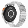 Smartwatch Męski Gravity GT23-2 na bransolecie stalowej w kolorze Srebrny/Srebrny o szerokości 22mm