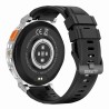 Smartwatch Męski Gravity GT23-2 na bransolecie stalowej w kolorze Srebrny/Srebrny o szerokości 22mm