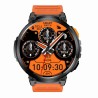 Smartwatch Męski Gravity GT23-3 na pasku gumowym w kolorze Czarny/Pomarańczowy o szerokości 22mm