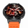 Smartwatch Męski Gravity GT23-3 na pasku gumowym w kolorze Czarny/Pomarańczowy o szerokości 22mm