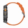 Smartwatch Męski Gravity GT23-3 na pasku gumowym w kolorze Czarny/Pomarańczowy o szerokości 22mm