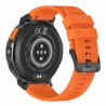 Smartwatch Męski Gravity GT23-3 na pasku gumowym w kolorze Czarny/Pomarańczowy o szerokości 22mm