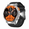 Smartwatch Męski Gravity GT23-4 na pasku gumowym w kolorze Srebrny/Czarny o szerokości 22mm