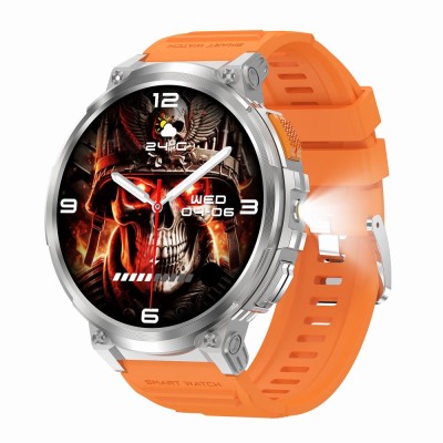 Smartwatch Męski Gravity GT23-4 na pasku gumowym w kolorze Srebrny/Czarny o szerokości 22mm