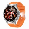 Smartwatch Męski Gravity GT23-4 na pasku gumowym w kolorze Srebrny/Czarny o szerokości 22mm