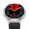 Smartwatch Męski Gravity GT23-4 na pasku gumowym w kolorze Srebrny/Czarny o szerokości 22mm