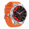Smartwatch Męski Gravity GT23-4 na pasku gumowym w kolorze Srebrny/Czarny o szerokości 22mm