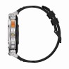 Smartwatch Męski Gravity GT23-4 na pasku gumowym w kolorze Srebrny/Czarny o szerokości 22mm