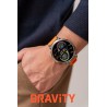 Smartwatch Męski Gravity GT23-4 na pasku gumowym w kolorze Srebrny/Czarny o szerokości 22mm