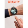 Smartwatch Męski Gravity GT23-5 na pasku gumowym w kolorze Czarny/Khaki o szerokości 22mm