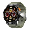 Smartwatch Męski Gravity GT23-5 na pasku gumowym w kolorze Czarny/Khaki o szerokości 22mm