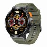Smartwatch Męski Gravity GT23-5 na pasku gumowym w kolorze Czarny/Khaki o szerokości 22mm
