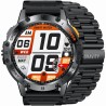 Smartwatch Męski Gravity GT22-1 na bransolecie stalowej w kolorze Czarny/Czarny o szerokości 22mm