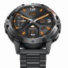Smartwatch Męski Gravity GT22-1 na bransolecie stalowej w kolorze Czarny/Czarny o szerokości 22mm
