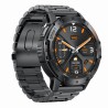 Smartwatch Męski Gravity GT22-1 na bransolecie stalowej w kolorze Czarny/Czarny o szerokości 22mm