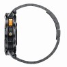 Smartwatch Męski Gravity GT22-1 na bransolecie stalowej w kolorze Czarny/Czarny o szerokości 22mm