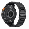 Smartwatch Męski Gravity GT22-1 na bransolecie stalowej w kolorze Czarny/Czarny o szerokości 22mm